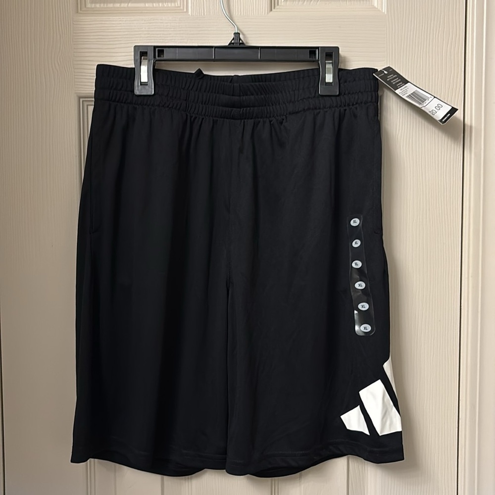 Adidas Black and White Athletic Shorts